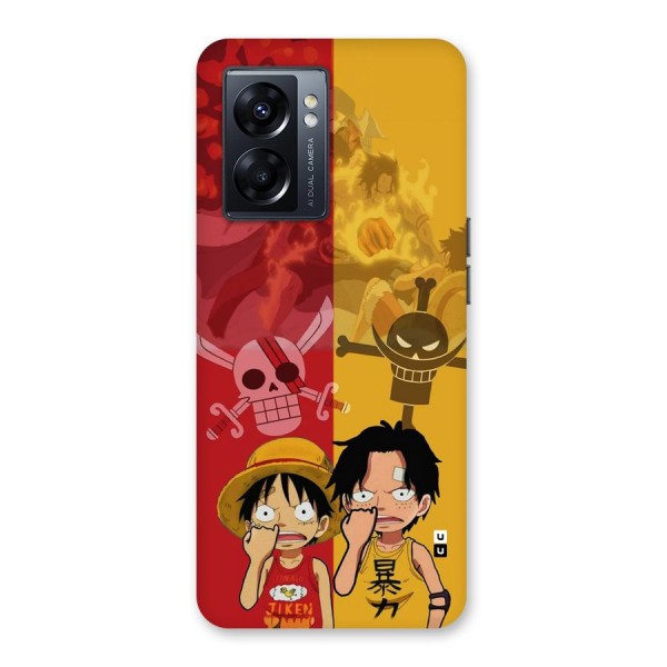 Luffy And Ace Back Case for Oppo K10 5G