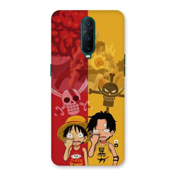 Luffy And Ace Back Case for Oppo R17 Pro