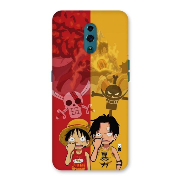 Luffy And Ace Back Case for Oppo Reno
