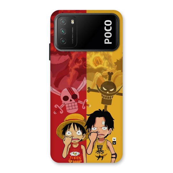 Luffy And Ace Back Case for Poco M3