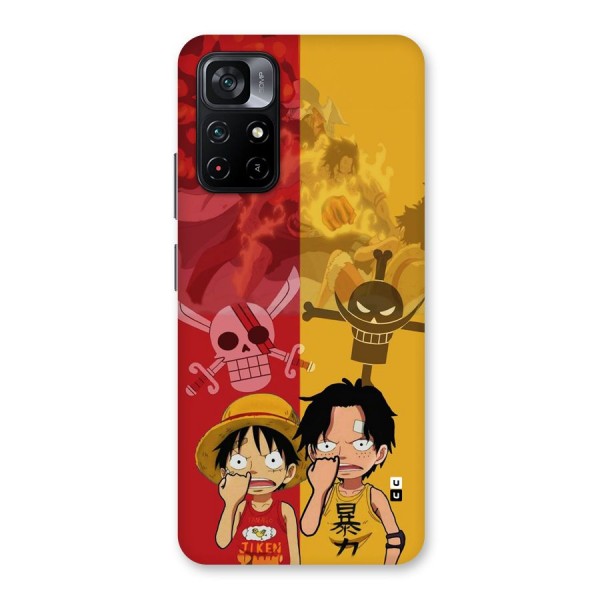 Luffy And Ace Back Case for Poco M4 Pro 5G