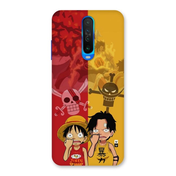 Luffy And Ace Back Case for Poco X2