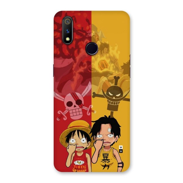 Luffy And Ace Back Case for Realme 3 Pro