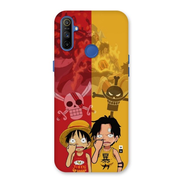 Luffy And Ace Back Case for Realme Narzo 10A