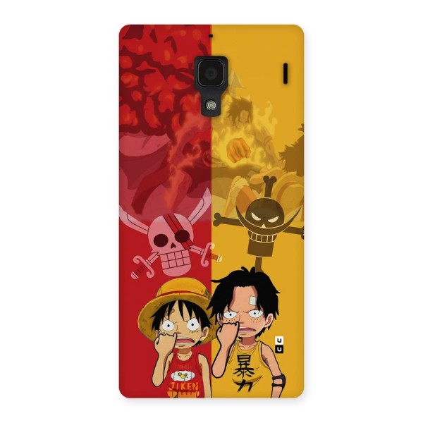 Luffy And Ace Back Case for Redmi 1s