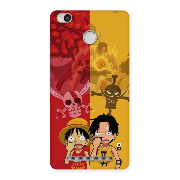 Luffy And Ace Back Case for Redmi 3S Prime