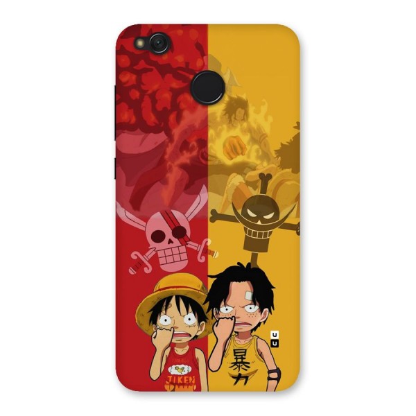 Luffy And Ace Back Case for Redmi 4
