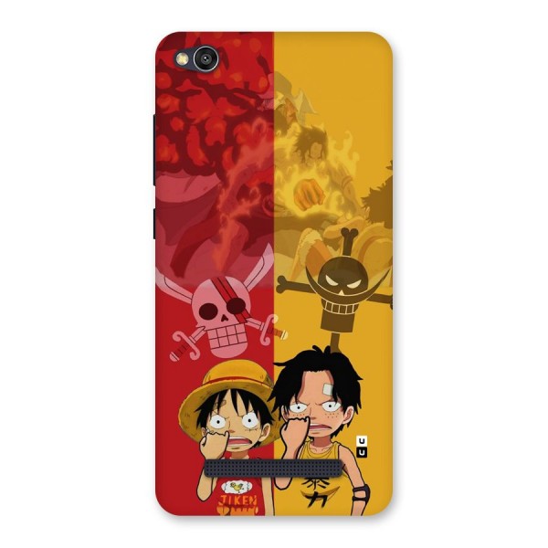 Luffy And Ace Back Case for Redmi 4A