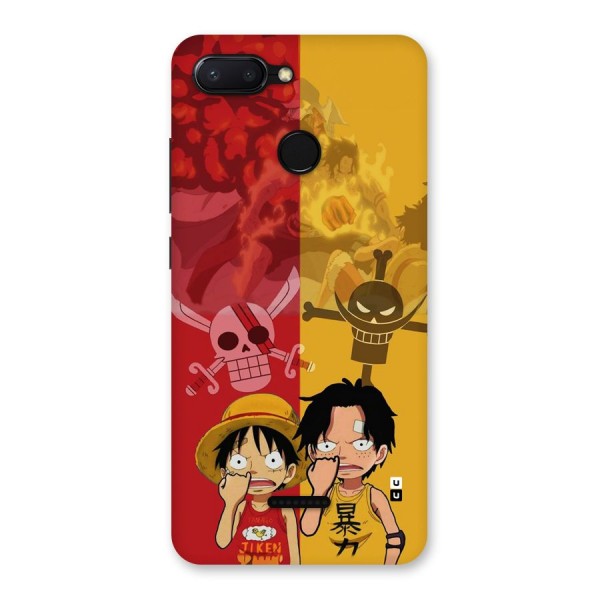 Luffy And Ace Back Case for Redmi 6
