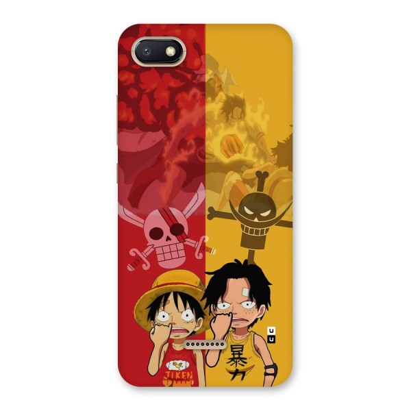 Luffy And Ace Back Case for Redmi 6A