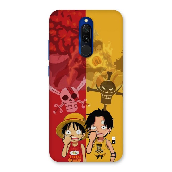 Luffy And Ace Back Case for Redmi 8