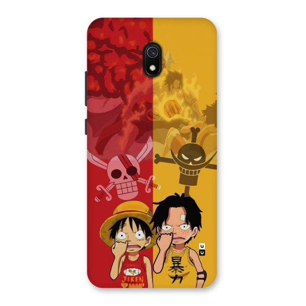 Luffy And Ace Back Case for Redmi 8A