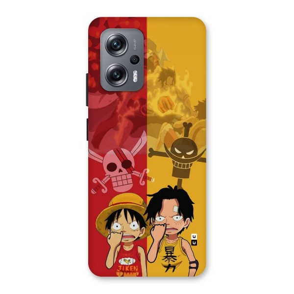 Luffy And Ace Back Case for Redmi K50i