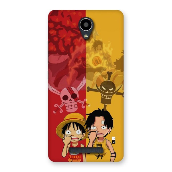 Luffy And Ace Back Case for Redmi Note 2