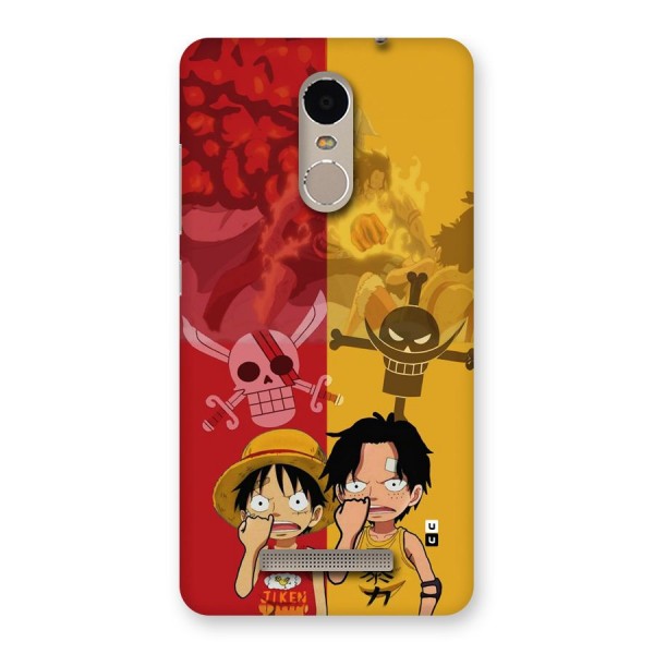 Luffy And Ace Back Case for Redmi Note 3