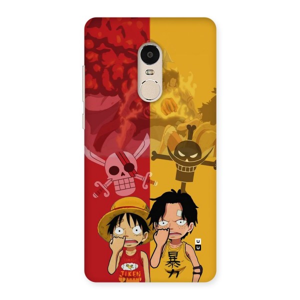 Luffy And Ace Back Case for Redmi Note 4