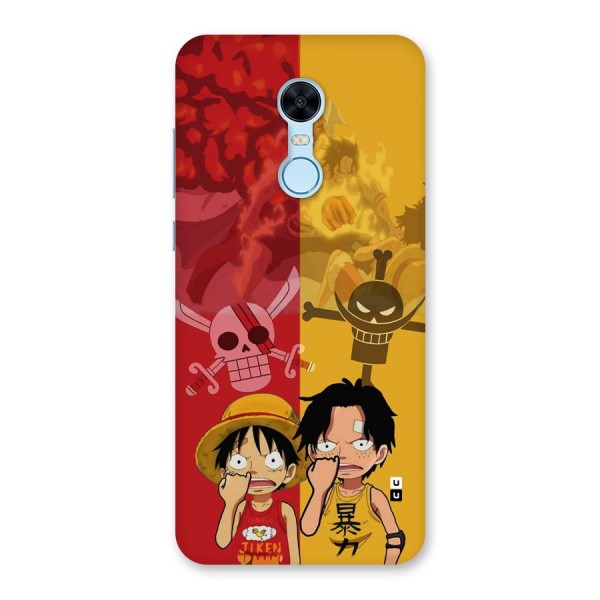Luffy And Ace Back Case for Redmi Note 5