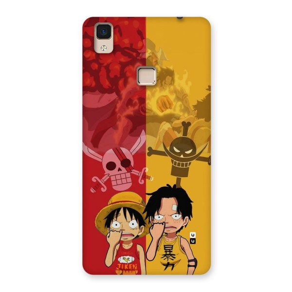 Luffy And Ace Back Case for V3 Max