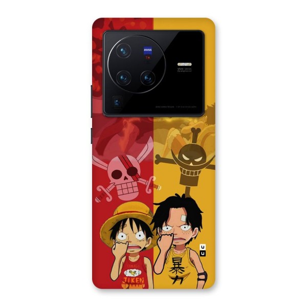 Luffy And Ace Back Case for Vivo X80 Pro