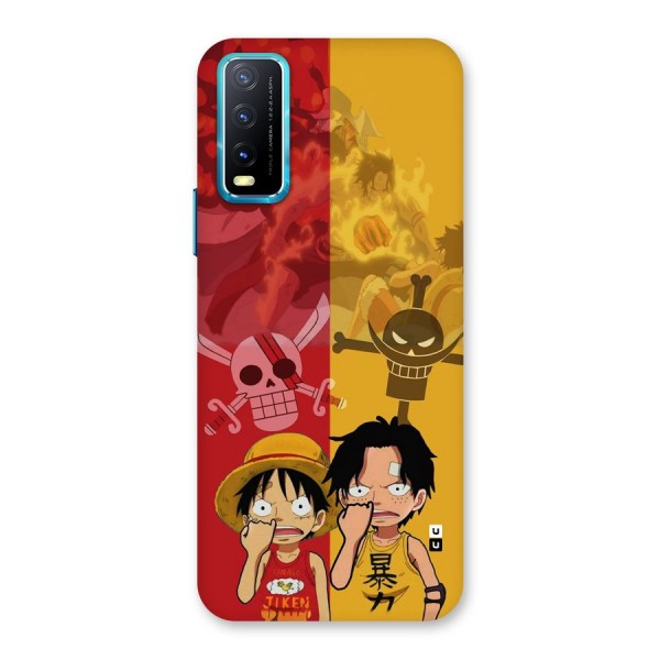 Luffy And Ace Back Case for Vivo Y12s