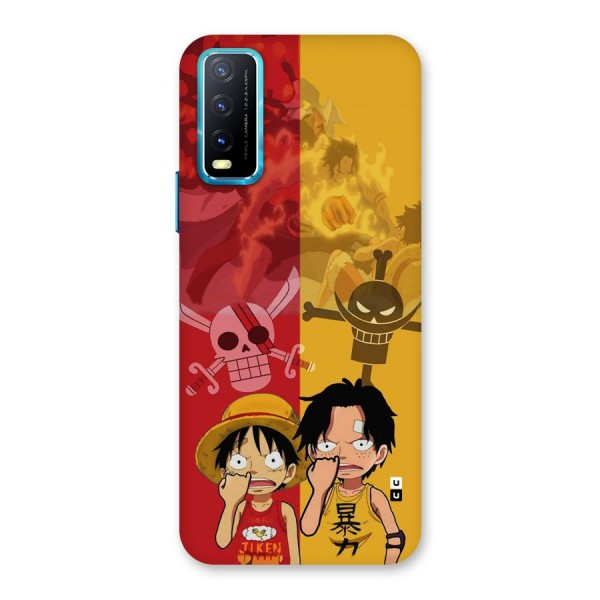 Luffy And Ace Back Case for Vivo Y20A