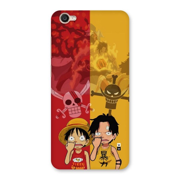 Luffy And Ace Back Case for Vivo Y55