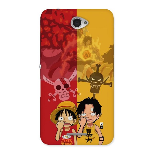 Luffy And Ace Back Case for Xperia E4