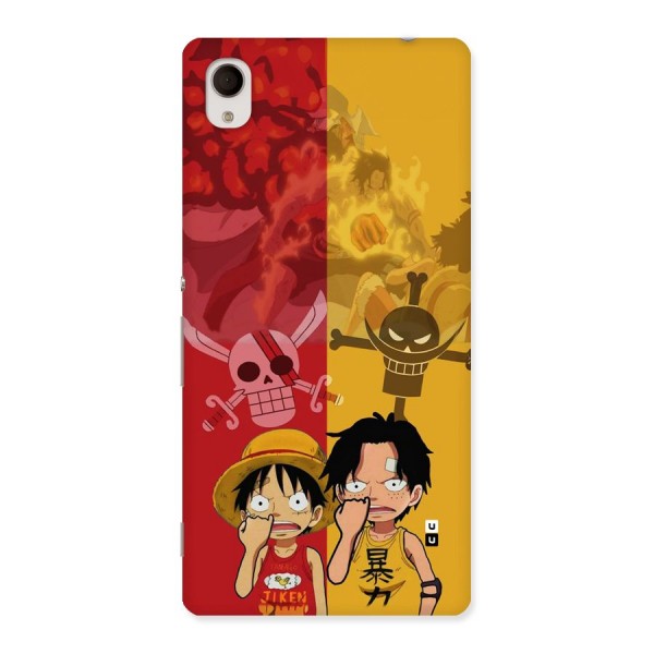 Luffy And Ace Back Case for Xperia M4