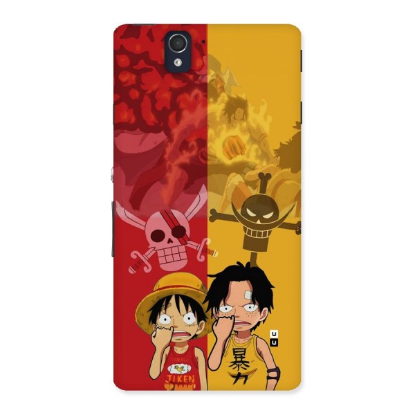 Luffy And Ace Back Case for Xperia Z