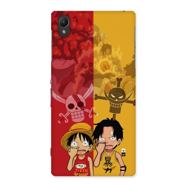 Luffy And Ace Back Case for Xperia Z1