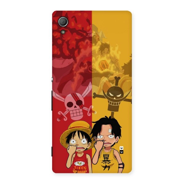 Luffy And Ace Back Case for Xperia Z3 Plus