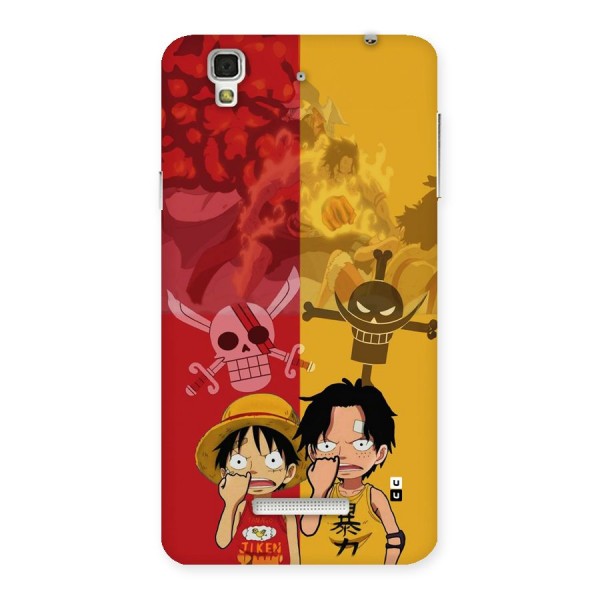 Luffy And Ace Back Case for Yureka