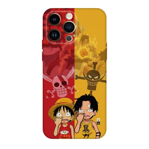 Luffy And Ace Back Case for iPhone 14 Pro Max