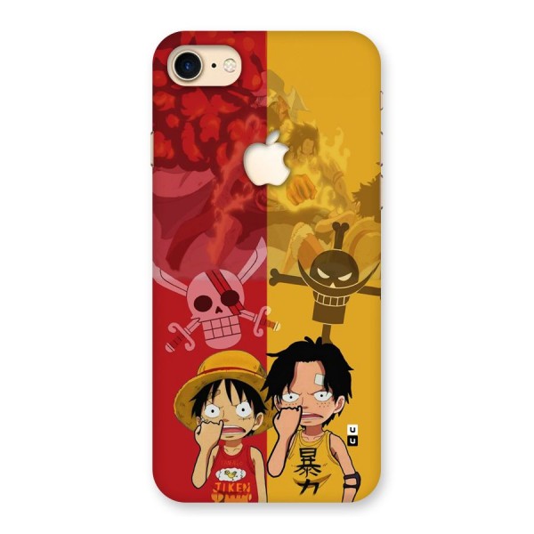 Luffy And Ace Back Case for iPhone 7 Apple Cut