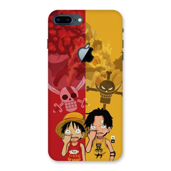 Luffy And Ace Back Case for iPhone 7 Plus Apple Cut