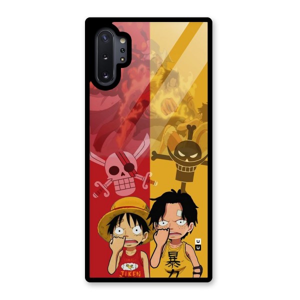 Luffy And Ace Glass Back Case for Galaxy Note 10 Plus