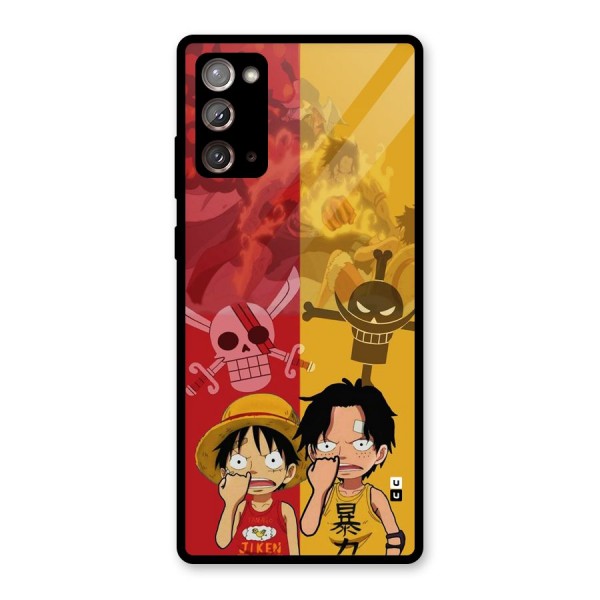 Luffy And Ace Glass Back Case for Galaxy Note 20