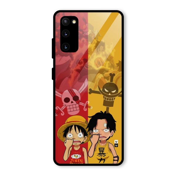 Luffy And Ace Glass Back Case for Galaxy S20 FE