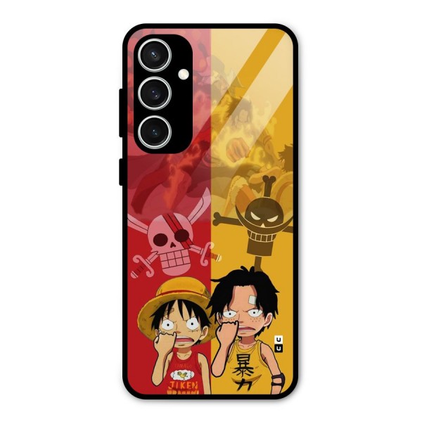 Luffy And Ace Glass Back Case for Galaxy S23 FE