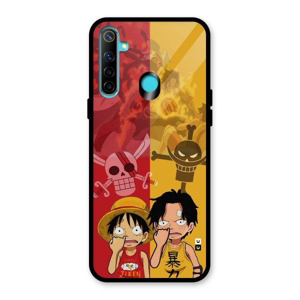 Luffy And Ace Glass Back Case for Realme 5i