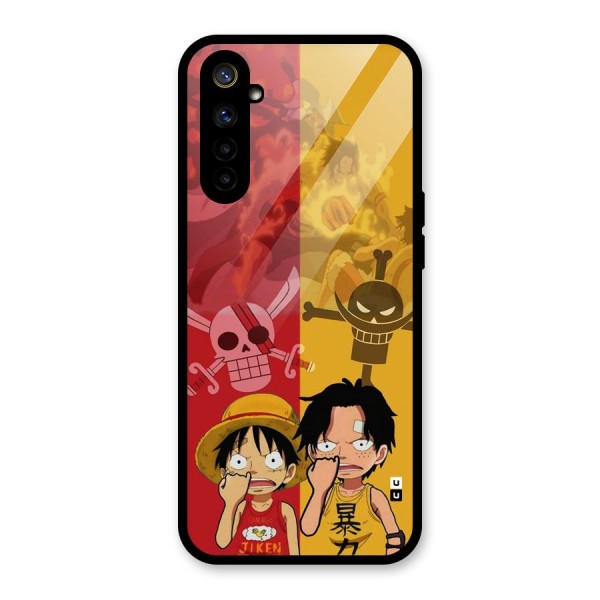 Luffy And Ace Glass Back Case for Realme 6