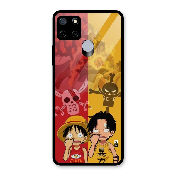 Luffy And Ace Glass Back Case for Realme C15