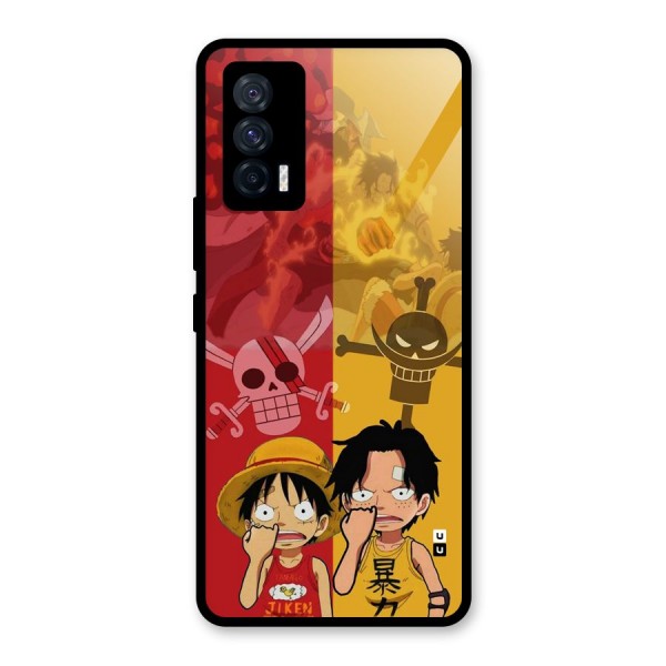 Luffy And Ace Glass Back Case for Vivo iQOO 7 5G