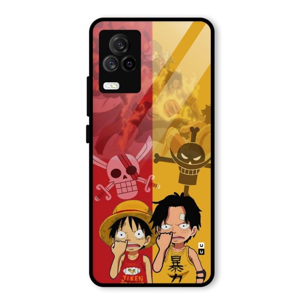 Luffy And Ace Glass Back Case for Vivo iQOO 7 Legend 5G