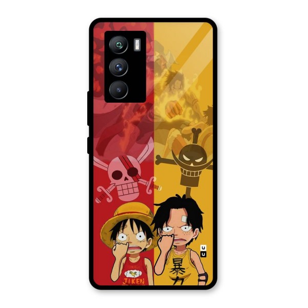 Luffy And Ace Glass Back Case for Vivo iQOO 9 SE