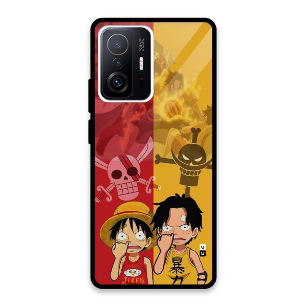 Luffy And Ace Glass Back Case for Xiaomi 11T Pro