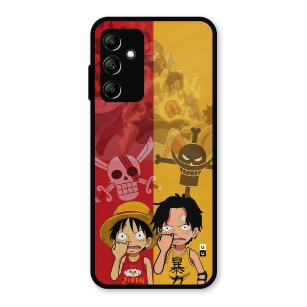 Luffy And Ace Metal Back Case for Galaxy A14 5G