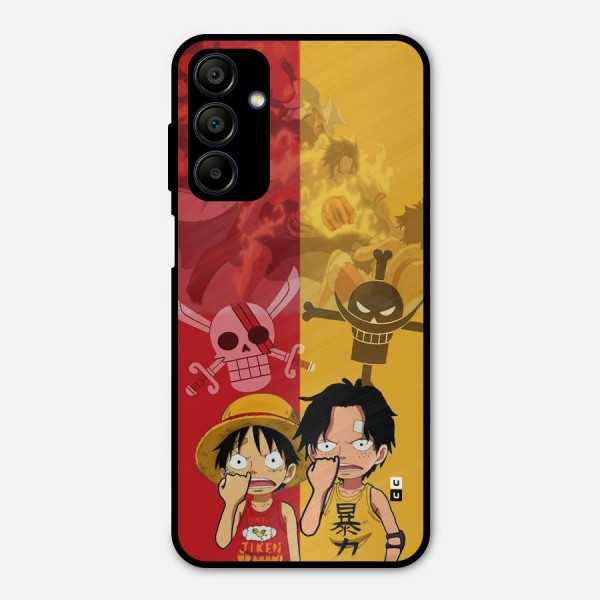 Luffy And Ace Metal Back Case for Galaxy A15 5G