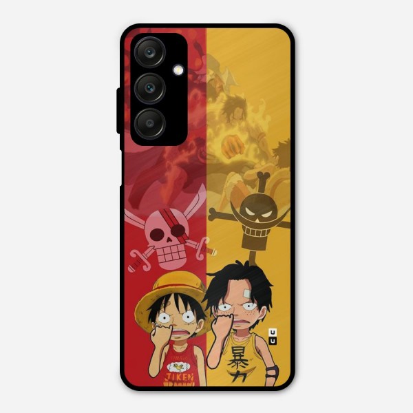 Luffy And Ace Metal Back Case for Galaxy A25 5G