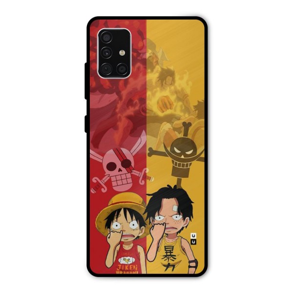 Luffy And Ace Metal Back Case for Galaxy A51